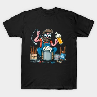 Crafting Man:  Craft beer Brewing Foam Sudz T-Shirt